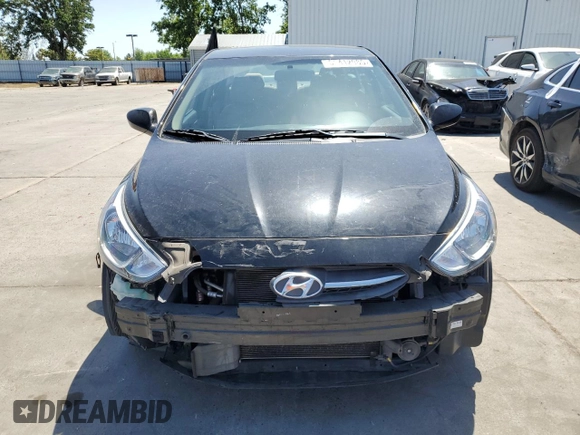 2017 Hyundai Accent SE with VIN KMHCT4AE4HU245762, listed as a Copart auction lot 55412985 with 74,166 mi miles and Salvage Title. Bid and sale history available at carsss.com. Image 5.