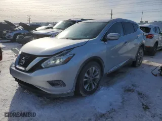 2017 Nissan Murano SL with VIN 5N1AZ2MH7HN120085, listed as a Copart auction lot 45474505 with 140,218 mi miles and Salvage Title. Bid and sale history available at carsss.com. Image 1.
