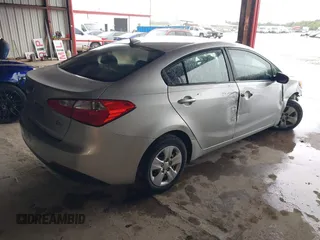 2014 Kia Forte LX with VIN KNAFK4A67E5059911, listed as a IAAI auction lot 42105858 with 183,067 mi miles. Bid and sale history available at carsss.com. Image 4.