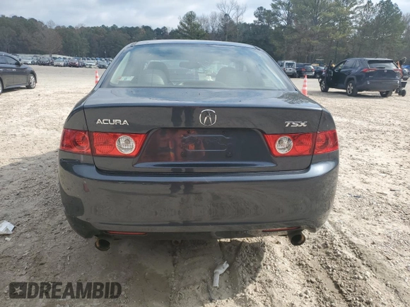 2004 Acura TSX with VIN JH4CL958X4C019911, listed as a Copart auction lot 80004904 with Not provided miles and Salvage title. Bid and sale history available at DreamBid. Image 6.