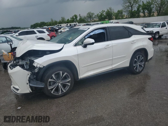 2020 Lexus RX 350L with VIN JTJHZKFA0L2025443, listed as a Copart auction lot 55169035 with Not provided miles and Salvage title. Bid and sale history available at DreamBid. Image 1.
