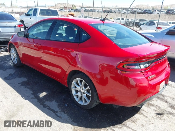 2013 Dodge Dart Rallye with VIN 1C3CDFBHXDD123590, listed as a IAAI auction lot 41892001 with 135,845 mi miles. Bid and sale history available at carsss.com. Image 3.