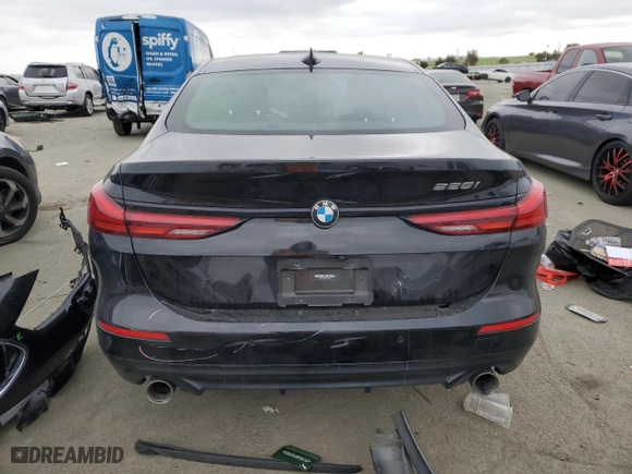 2021 BMW 2 Series 228i with VIN WBA53AK06M7H58017, listed as a Copart auction lot 43342045 with 33,789 mi miles and Salvage Title. Bid and sale history available at carsss.com. Image 6.