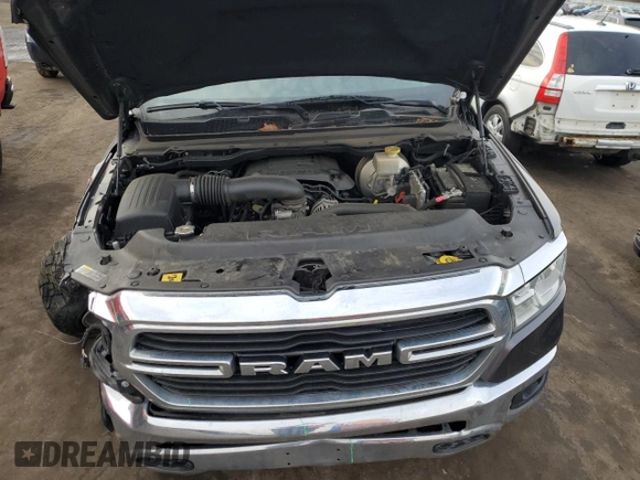 2021 Ram 1500 Big Horn with VIN 1C6SRFBT6MN727653, listed as a Copart auction lot 46327465 with 91,220 mi miles and Salvage Title. Bid and sale history available at carsss.com. Image 11.