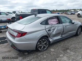 2021 Hyundai Sonata SEL with VIN KMHL64JA2MA145546, listed as a IAAI auction lot 41665569 with 42,164 mi miles. Bid and sale history available at carsss.com. Image 4.