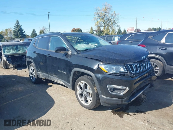 2021 Jeep Compass Limited with VIN 3C4NJDCB0MT575716, listed as a IAAI auction lot 40622338 with 47,057 mi miles and . Bid and sale history available at carsss.com. Image 1.