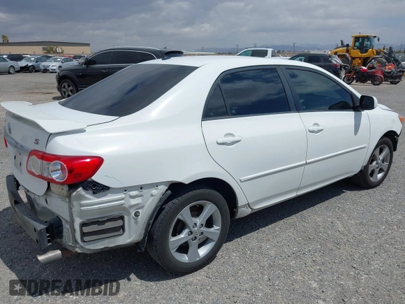 2011 Toyota Corolla L with VIN 2T1BU4EE8BC714122, listed as a IAAI auction lot 42073121 with 221,176 mi miles. Bid and sale history available at carsss.com. Image 4.