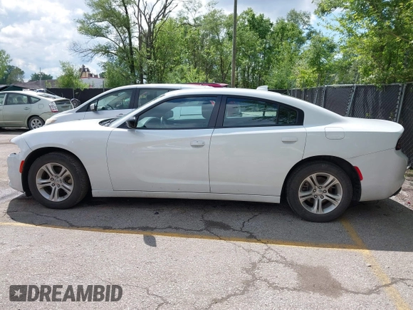 2023 Dodge Charger SXT with VIN 2C3CDXBG3PH518747, listed as a IAAI auction lot 42174270 with 51,956 mi miles. Bid and sale history available at carsss.com. Image 14.