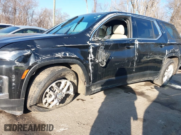 2022 Chevrolet Traverse LS with VIN 1GNERFKW1NJ100164, listed as a IAAI auction lot 41137708 with 49,805 mi miles and . Bid and sale history available at DreamBid. Image 6.