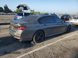 2022 BMW 7 Series 750i xDrive with VIN WBA7U2C00NCH74670, listed as a Copart auction lot 65751553 with 20,817 mi miles. Bid and sale history available at carsss.com. Image 3.