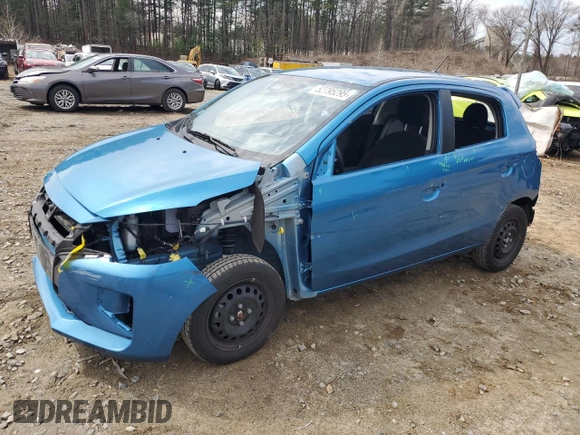 2024 Mitsubishi Mirage ES z VIN ML32AUHJ6RH000242, wystawiony jako Copart lot #52795295 z przebiegiem 8 978 mil mil oraz Szkoda całkowita • Salvage title. Historia ofert i sprzedaży dostępna na DreamBid. Obrazek 1.