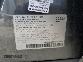 2016 Audi Q5 Premium with VIN WA1C2AFP2GA065903, listed as a Copart auction lot 55663705 with 114,519 mi miles and Salvage title. Bid and sale history available at DreamBid. Image 13.