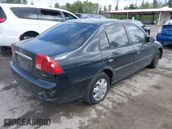 2002 Honda Civic LX with VIN 1HGES16552L060982, listed as a IAAI auction lot 42141884 with 202,659 mi miles and . Bid and sale history available at DreamBid. Image 4.