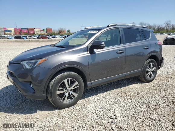 2018 Toyota RAV4 XLE with VIN JTMWFREV8JJ203019, listed as a Copart auction lot 53725105 with 120,804 mi miles and Salvage Title. Bid and sale history available at carsss.com. Image 1.