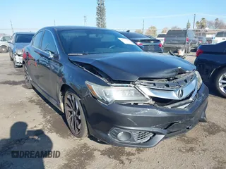 2016 Acura ILX w/Premium/A-SPEC Pkg with VIN 19UDE2F8XGA018734, listed as a IAAI auction lot 41297595 with 77,159 mi miles. Bid and sale history available at carsss.com. Image 1.