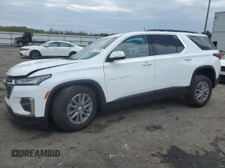 2022 Chevrolet Traverse LT Cloth z VIN 1GNEVMKW9NJ190261, wystawiony jako Copart lot #53342155 z przebiegiem 24 952 mil mil oraz Szkoda całkowita • Salvage title. Historia ofert i sprzedaży dostępna na DreamBid. Obrazek 1.