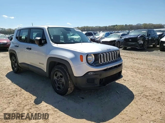 2017 Jeep Renegade Sport with VIN ZACCJAAB2HPF93866, listed as a Copart auction lot 50313915 with 82,444 mi miles and Salvage Title. Bid and sale history available at DreamBid. Image 14.