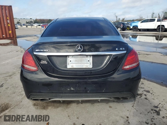2017 Mercedes-Benz C 43 AMG with VIN 55SWF6EB7HU188565, listed as a Copart auction lot 87072524 with Not Provided miles and Salvage Title. Bid and sale history available at DreamBid. Image 6.