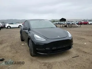 2023 Tesla Model Y Long Range with VIN 7SAYGDEE1PF923998, listed as a Copart auction lot 48954205 with 21,525 mi miles and Salvage Title. Bid and sale history available at DreamBid. Image 10.