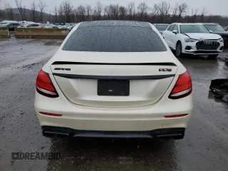 2018 Mercedes-Benz E-Class AMG E 63 S with VIN WDDZF8KB8JA251675, listed as a Copart auction lot 49253844 with 0 mi miles and Salvage Title. Bid and sale history available at carsss.com. Image 6.