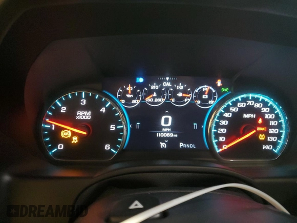 2019 GMC Yukon Denali with VIN 1GKS2CKJ9KR186604, listed as a Copart auction lot 73211694 with 110,069 mi miles and Salvage Title. Bid and sale history available at carsss.com. Image 9.