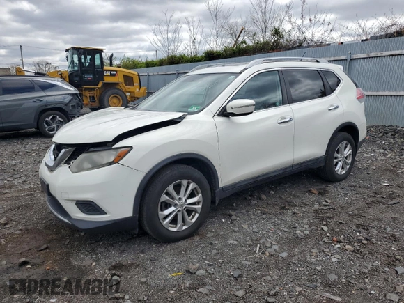 2014 Nissan Rogue SV with VIN 5N1AT2MV3EC869206, listed as a Copart auction lot 53139025 with 135,503 mi miles and Salvage Title. Bid and sale history available at carsss.com. Image 1.