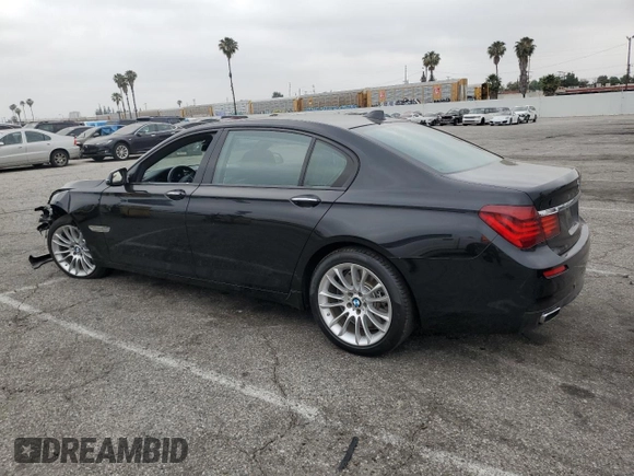 2015 BMW 7 Series 750Li with VIN WBAYE8C56FD782426, listed as a Copart auction lot 58208325 with 50,225 mi miles and Salvage title. Bid and sale history available at DreamBid. Image 2.