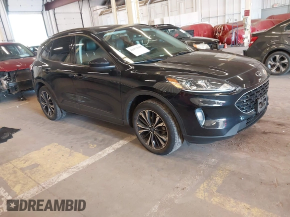 2021 Ford Escape SEL with VIN 1FMCU9H91MUA05128, listed as a IAAI auction lot 42073118 with 57,373 mi miles and . Bid and sale history available at DreamBid. Image 1.