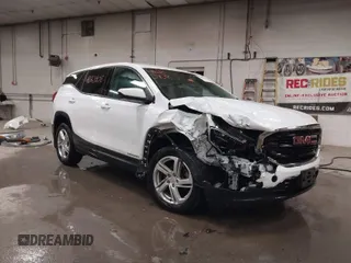 2018 GMC Terrain SLE with VIN 3GKALTEX0JL142702, listed as a IAAI auction lot 41683908 with 85,243 mi miles. Bid and sale history available at carsss.com. Image 1.