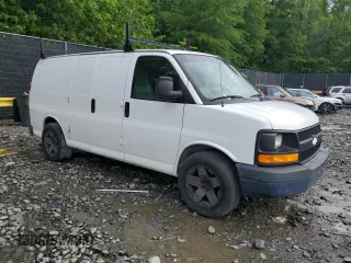 2013 Chevrolet Express Cargo z VIN 1GCSGAFX5D1164407, wystawiony jako Copart lot #56353205 z przebiegiem 166 202 mil mil oraz Szkoda całkowita • Salvage title. Historia ofert i sprzedaży dostępna na DreamBid. Obrazek 4.