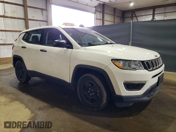 2018 Jeep Compass Sport with VIN 3C4NJCAB8JT489238, listed as a Copart auction lot 54678975 with 42,104 mi miles and Clean Title. Bid and sale history available at carsss.com. Image 4.