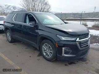 2022 Chevrolet Traverse LT Leather with VIN 1GNEVHKW0NJ115133, listed as a IAAI auction lot 41618573 with 91,579 mi miles. Bid and sale history available at carsss.com. Image 1.