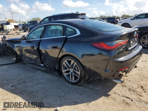 2024 BMW 4 Series 430i with VIN WBA63AV00RFS90506, listed as a Copart auction lot 77158134 with Not Provided miles and Non Repairable. Bid and sale history available at carsss.com. Image 2.
