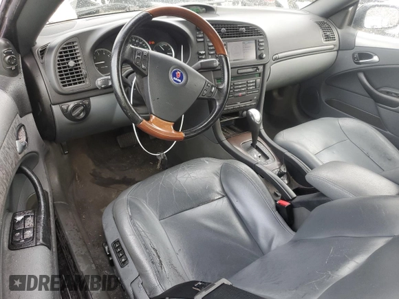 2005 Saab 9-3 Arc z VIN YS3FD79Y456003514, wystawiony jako Copart lot #43637625 z przebiegiem 122 377 mil mil oraz Szkoda całkowita • Salvage title. Historia ofert i sprzedaży dostępna na DreamBid. Obrazek 8.