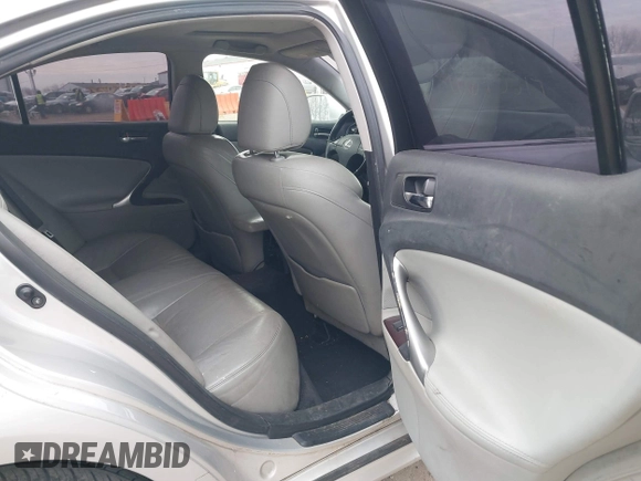 2006 Lexus IS 250 with VIN JTHCK262665006892, listed as a IAAI auction lot 41695517 with 197,821 mi miles and . Bid and sale history available at DreamBid. Image 8.