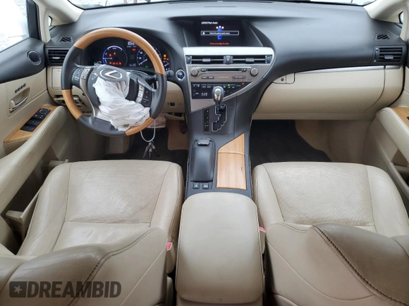 2014 Lexus RX 450h with VIN JTJZB1BA3E2009863, listed as a Copart auction lot 80414024 with 130,128 mi miles and Salvage title. Bid and sale history available at DreamBid. Image 8.