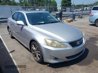 2008 Lexus IS 250 with VIN JTHBK262682066851, listed as a IAAI auction lot 42683470 with 273,600 mi miles and . Bid and sale history available at DreamBid. Image 1.