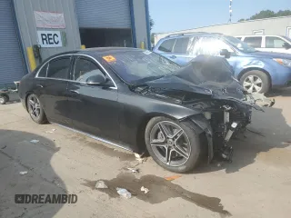 2024 Mercedes-Benz S 580e with VIN W1K6G6KB9RA304206, listed as a Copart auction lot 70650454 with Not Provided miles and Salvage Title. Bid and sale history available at DreamBid. Image 4.