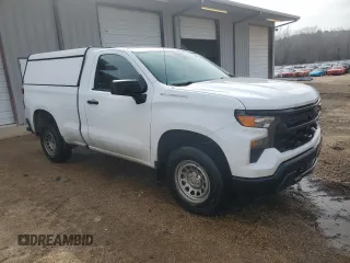 2023 Chevrolet Silverado 1500 Work Truck with VIN 3GCNAAEK0PG362855, listed as a Copart auction lot 48986485 with 154,022 mi miles and Clean Title. Bid and sale history available at DreamBid. Image 4.