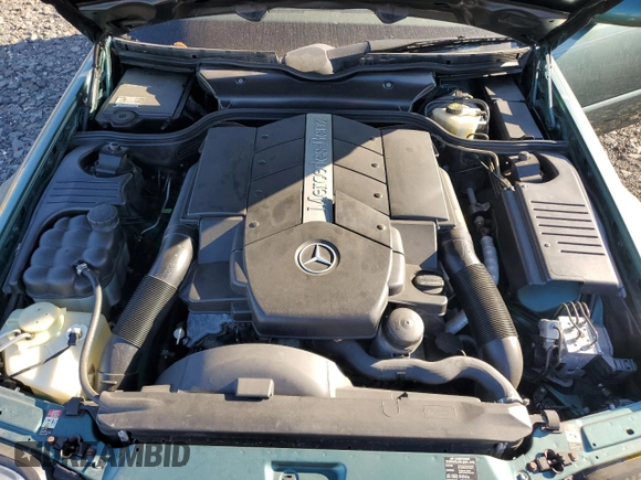 2002 Mercedes-Benz SL-Class with VIN WDBFA68F42F204673, listed as a Copart auction lot 79391964 with 0 mi miles and Salvage Title. Bid and sale history available at carsss.com. Image 11.