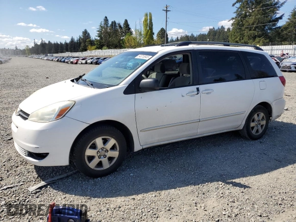 2004 Toyota Sienna CE with VIN 5TDZA23C24S049001, listed as a Copart auction lot 54015845 with 214,749 mi miles and Salvage Title. Bid and sale history available at carsss.com. Image 1.