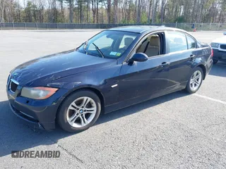 2008 BMW 3 Series 328xi with VIN WBAVC735X8KX92684, listed as a IAAI auction lot 42108049 with 275,323 mi miles. Bid and sale history available at carsss.com. Image 2.