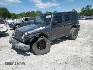 2016 Jeep Wrangler Unlimited Freedom с VIN 1C4BJWDG4GL153134, выставлен на аукционе Copart как лот 57954635 с пробегом 105 250 миль миль и Списание • Salvage title. История ставок и продаж доступна на DreamBid. Изображение 1.