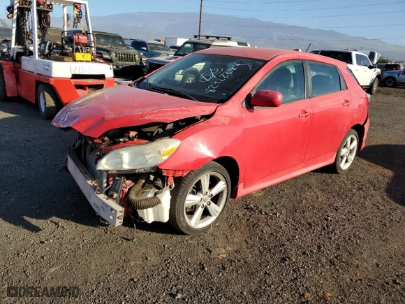 2009 Toyota Matrix S with VIN 2T1KE40E79C015837, listed as a Copart auction lot 82922284 with 70,624 mi miles and Salvage Title. Bid and sale history available at carsss.com. Image 1.