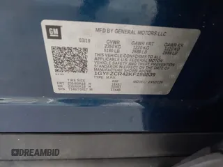 2019 Cadillac XT4 FWD Premium Luxury с VIN 1GYFZCR42KF196539, выставлен на аукционе IAAI как лот 42645457 с пробегом 59 861 миль миль и . История ставок и продаж доступна на DreamBid. Изображение 9.