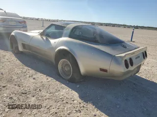 1982 Chevrolet Corvette with VIN 1G1AY0789C5114023, listed as a Copart auction lot 81770764 with 3,726 mi miles and Clean Title. Bid and sale history available at carsss.com. Image 2.