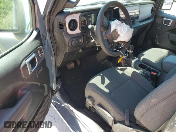 2024 Jeep Wrangler Sport S с VIN 1C4PJXAG8RW352284, выставлен на аукционе Copart как лот 52002625 с пробегом 1 403 миль миль и Списание • Salvage title. История ставок и продаж доступна на DreamBid. Изображение 8.
