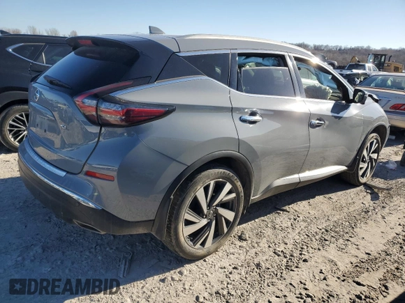 2022 Nissan Murano SL with VIN 5N1AZ2CJ7NC110314, listed as a Copart auction lot 81349514 with 35,069 mi miles and Salvage Title. Bid and sale history available at carsss.com. Image 3.