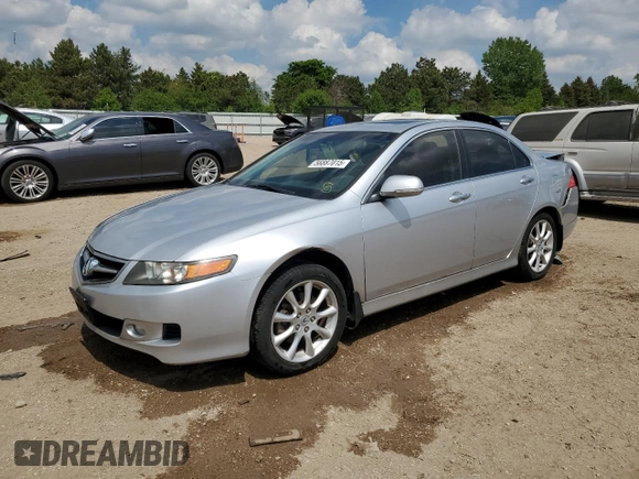 2006 Acura TSX with VIN JH4CL96876C039423, listed as a Copart auction lot 56887015 with 165,274 mi miles and Salvage title. Bid and sale history available at DreamBid. Image 1.