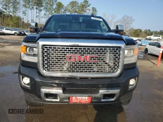 2015 GMC Sierra 2500HD available WiFi Denali with VIN 1GT120E89FF667555, listed as a Copart auction lot 43565795 with 196,759 mi miles and Salvage Title. Bid and sale history available at carsss.com. Image 5.